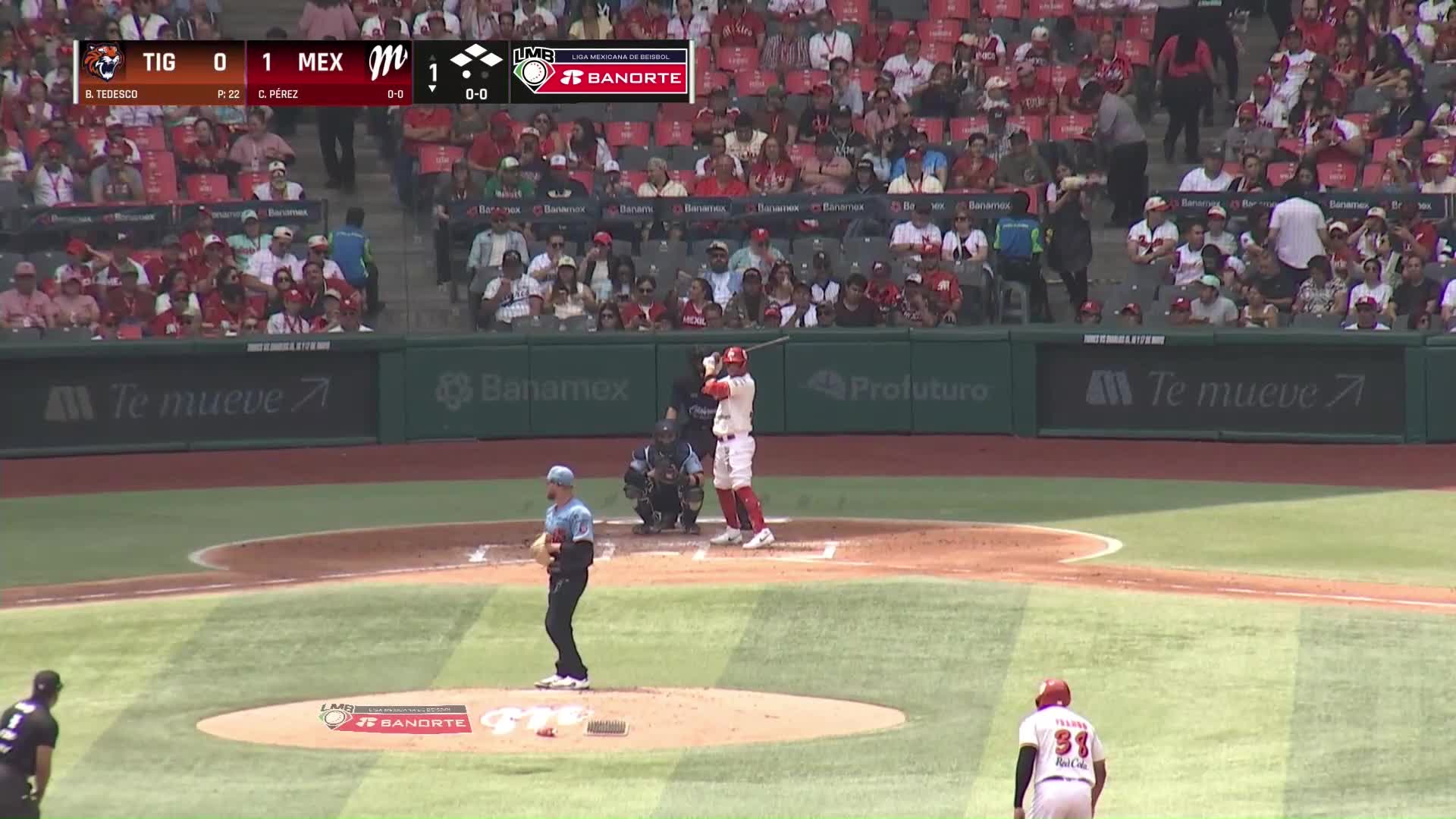 Carlos Pérez pega doble (7) y produce VS Tigres