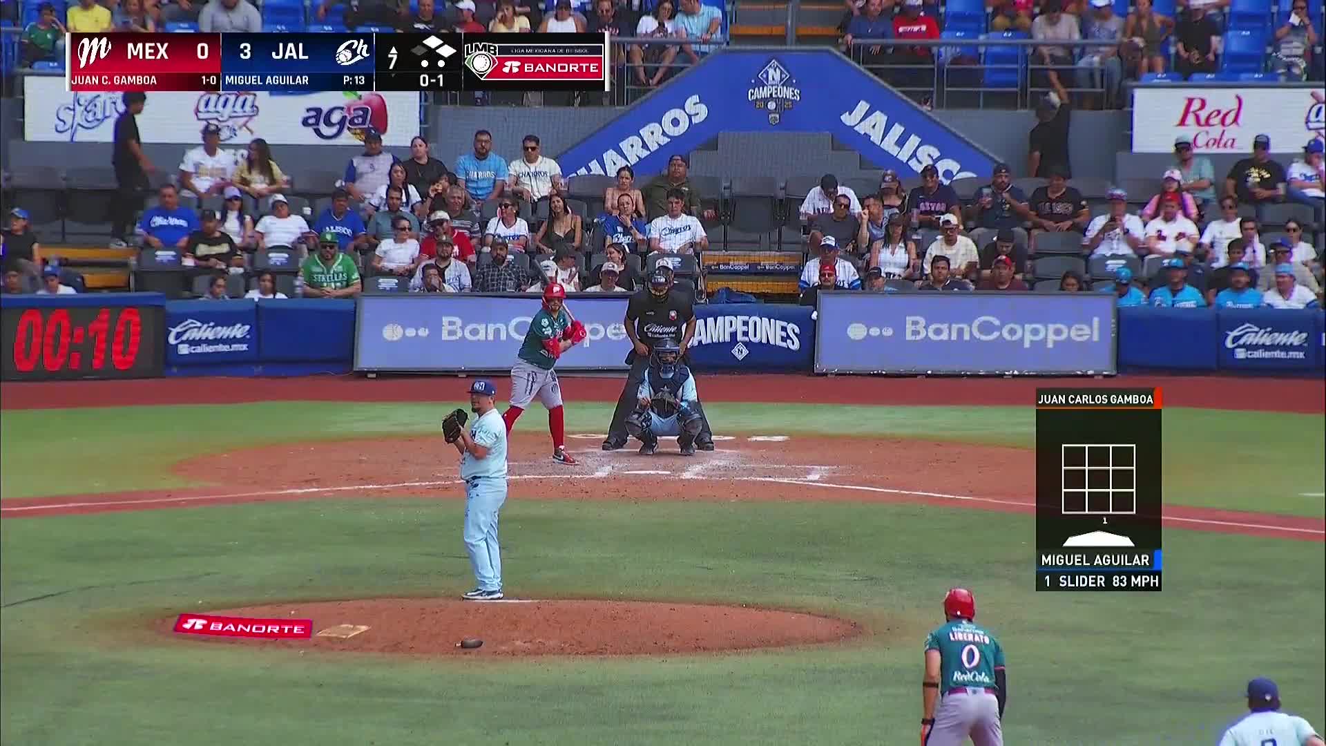 Hit sencillo productor Gamboa Vs Charros Juego 1