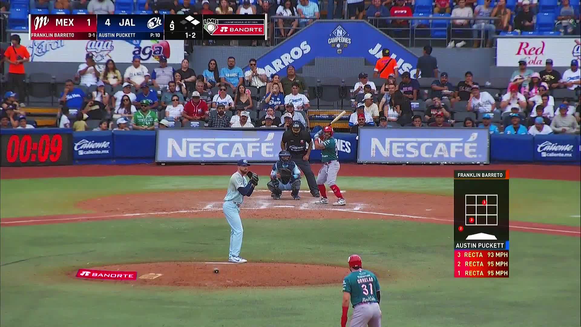 Hit sencillo productor Barreto Vs Charros Juego 1