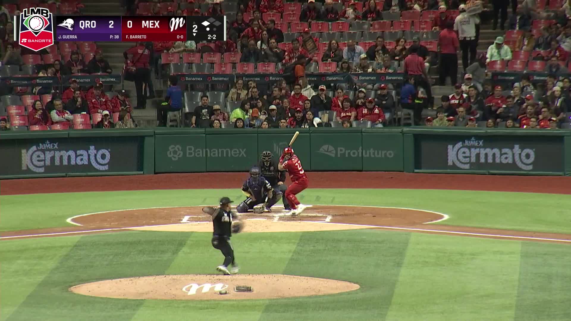 Barreto Doblete vs Querétaro Juego 1