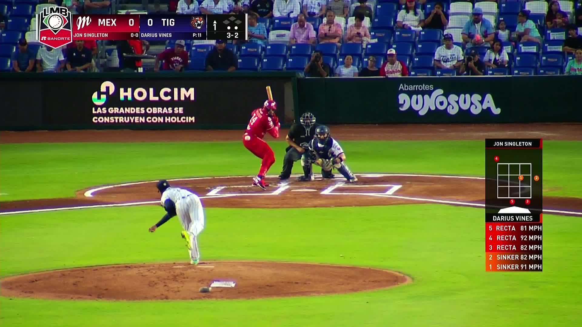 Singleton VS Tigres HR Juego 1